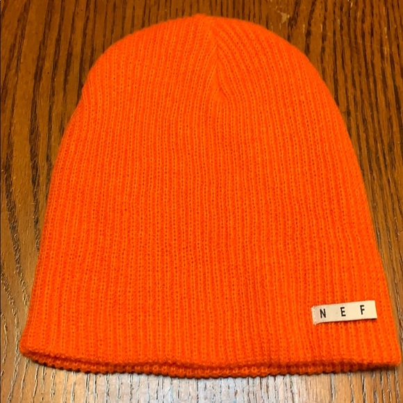 neff orange beanie